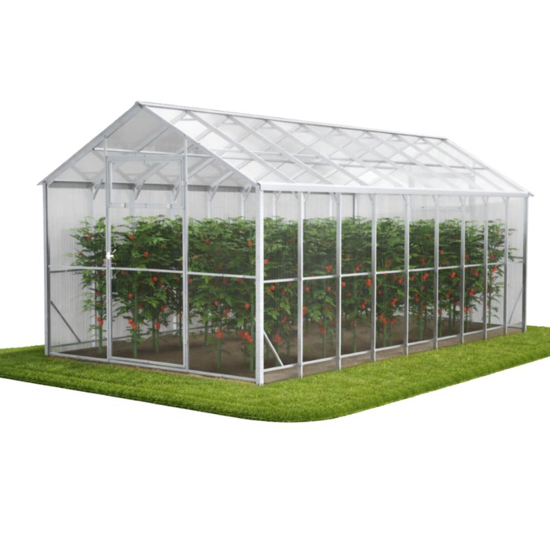 Szklarnia z poliwęglanu DOMEK e-szklarnia.pl 250x600x230 cm, profile 40x20 poliwęglan 5mm - 1 szt