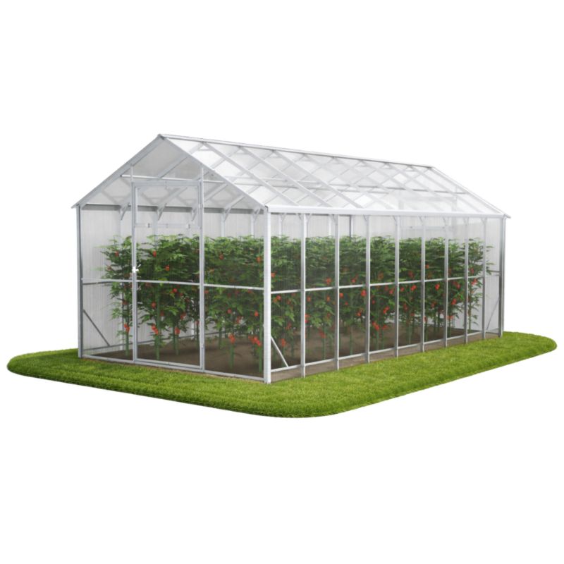 Szklarnia z poliwęglanu DOMEK e-szklarnia.pl 250x600x230 cm, profile 40x20 poliwęglan 6mm - 1 szt