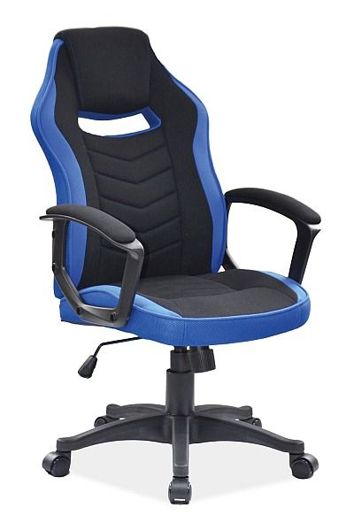 Fotel Signal biurowy CAMARO czarny/niebieski 1 szt