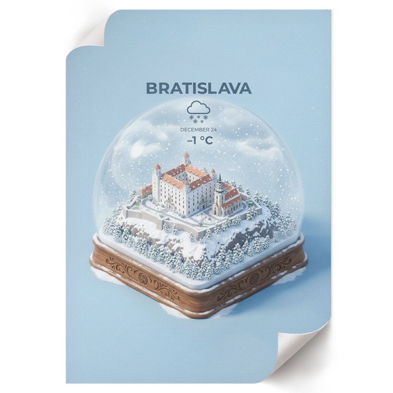 Plakat ArtPrintCave 42x59,5 cm Kula śniegowa Bratyslawa Jorn 1 szt.