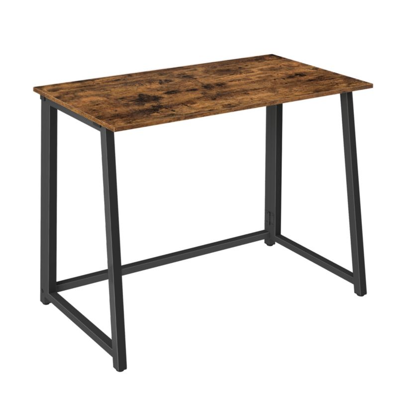 Biurko komputerowe Songmics 80x40x75cm wysokie małe biurko rustykalne nogi czarne 1 szt.