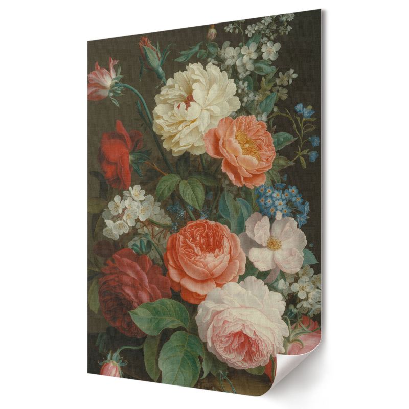 Plakat na płótnie Wallfluent Format A4 Kwiaty elegancja Projekt Artystyczny Punkt Widzenia 1 szt.