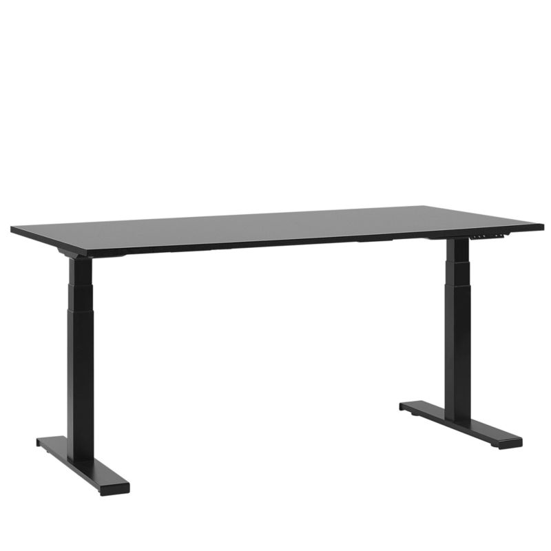 Biurko regulowane elektrycznie Destin ii Czarny 160 cm 72 cm 1 szt.