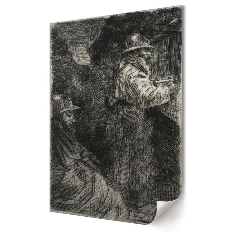 Plakat na ścianę Wallfluent Format A4 W koszarach Artysta Théophile Steinlen 1 szt.