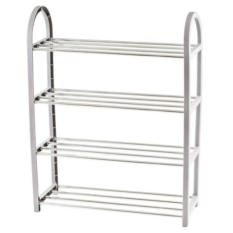 Szafka na buty 4 poziomy H&S Decoration szara metalowa 65x50x19 cm 1 szt.