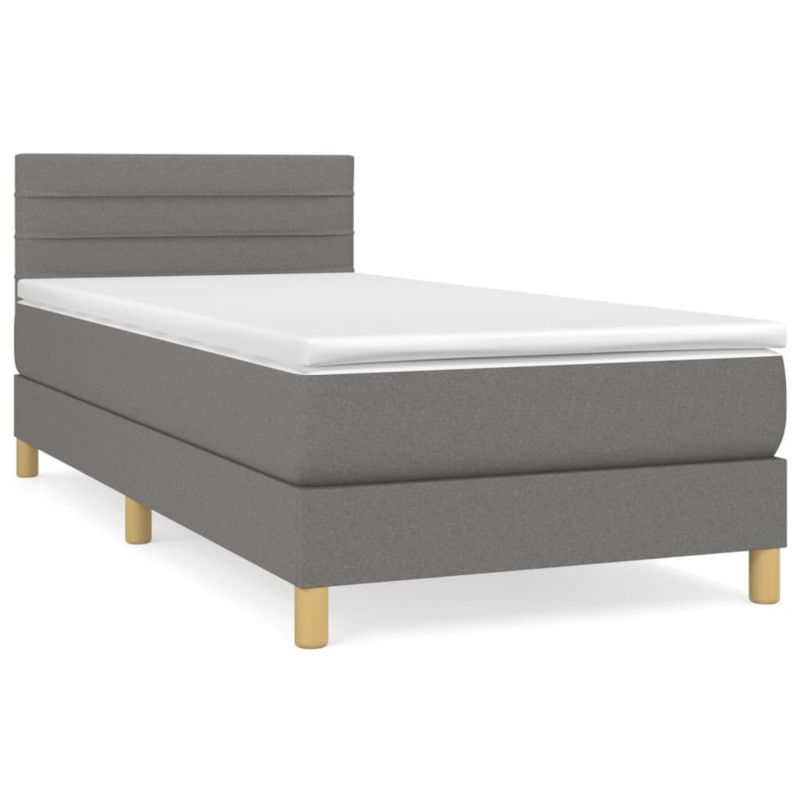 Łóżko kontynentalne WaszeMeble 80x200 cm ciemnoszara WM-3140650 1 szt.