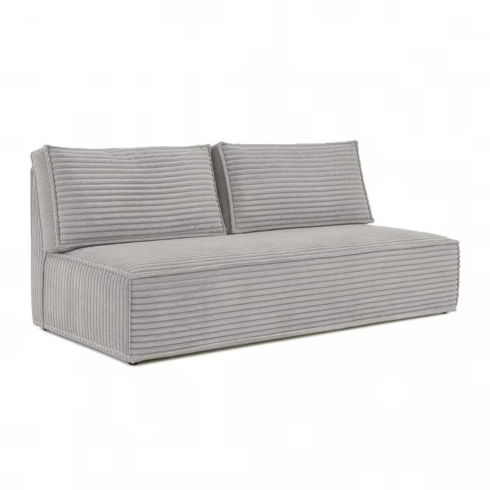 Sofa Mebel Elite MAVIA Rozkładana Kanapa z Funkcją Spania Dwuosobowa Do Salon Szara 1 szt