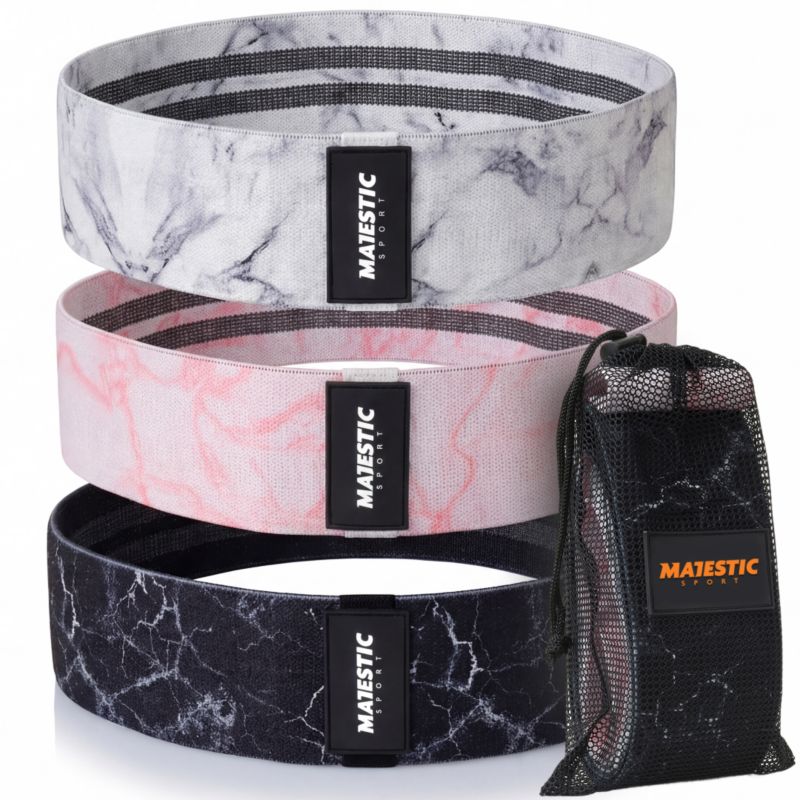 Zestaw gum do ćwiczeń Majestic Sport HIP BAND marble 1 szt.
