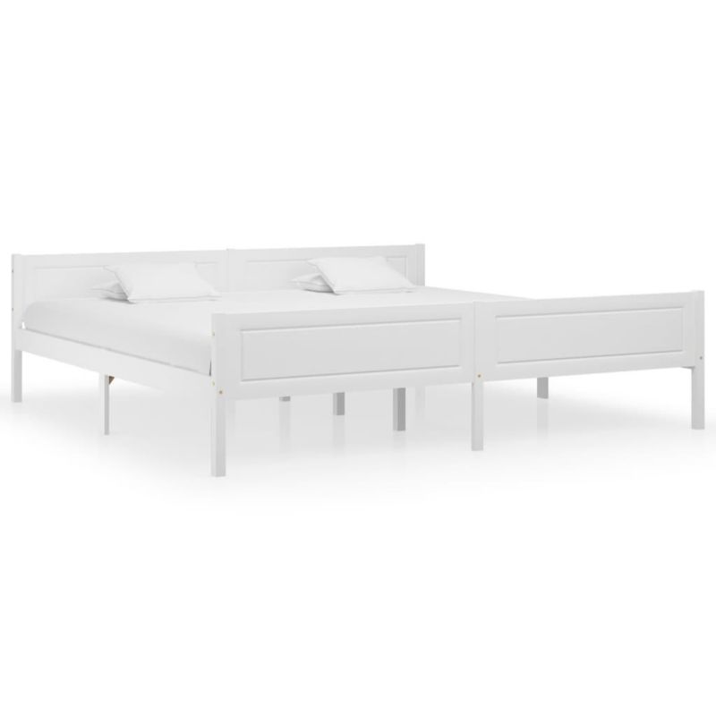 Łóżko drewniane WaszeMeble 200x200 cm białe WM-322109 1 szt.