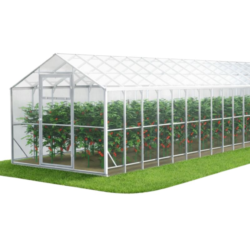Szklarnia z poliwęglanu DOMEK e-szklarnia.pl 250x1200x230 cm, profile 40x20 poliwęglan 6mm - 1 szt