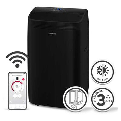 Klimatyzator Sencor SAC MT9079CH Przenośny Wi-Fi 5W1 35m2 Zdalne Sterowanie 1szt