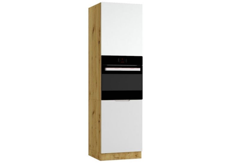 Szafka pod piekarnik Stolkar ISABEL D60PK/2133 P/L szary mat/dąb artisan 1 szt