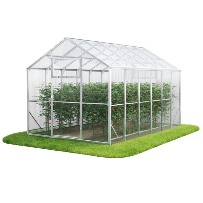 Szklarnia z poliwęglanu DOMEK e-szklarnia.pl 250x400x230 cm, profile 40x20 poliwęglan 5mm - 1 szt