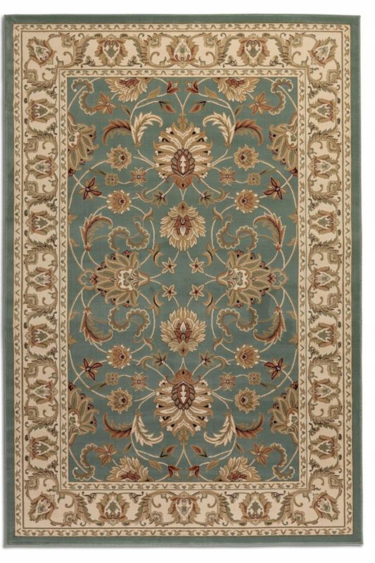 Dywan Nouristan Herat 80x120 cm, elegancki, klasyczny zielono beżowy wzór, z polipropylenu, do salonu, 1 szt.