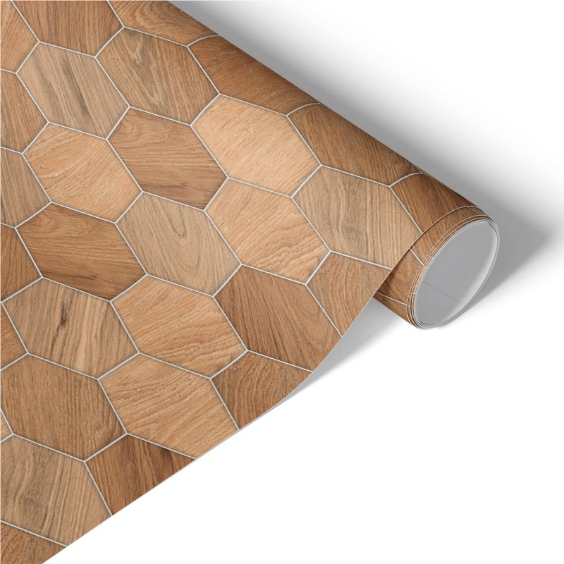 Samoprzylepna Okleina Meblowa Tulup 50x100 cm Drewniana mozaika Renowacja Mebli DIY 1 rol.