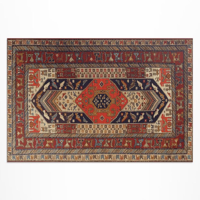 Zewnętrzny Dywan Winylowy Wallfluent 120x180 cm Orientalne wzornictwo dekoracyjny ornament 1 szt.