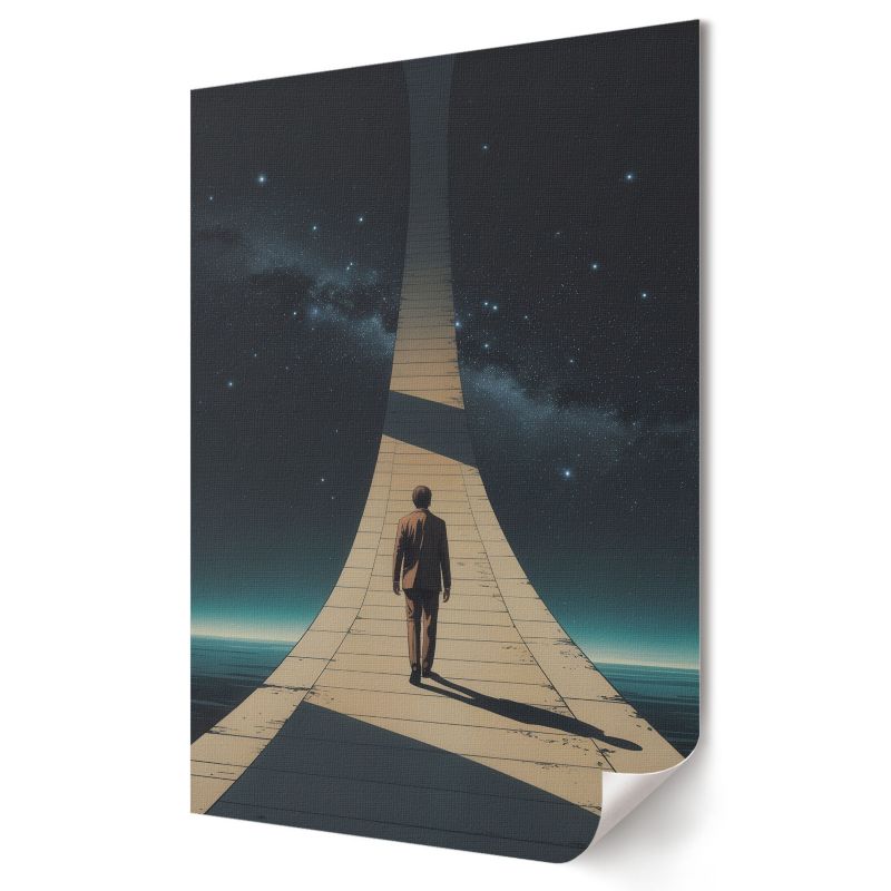 Plakat Wallfluent Format A1 Kosmiczna podróż Kolektyw World Surface 1 szt.
