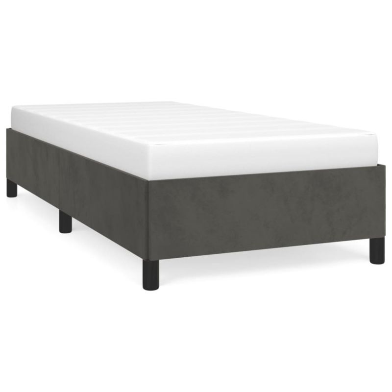 Łóżko tapicerowane WaszeMeble 90x190 cm ciemnoszare WM-347295 1 szt.