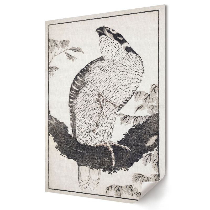 Plakat na płótnie Wallfluent Format A4 Ptak Artysta Hokusai 1 szt.