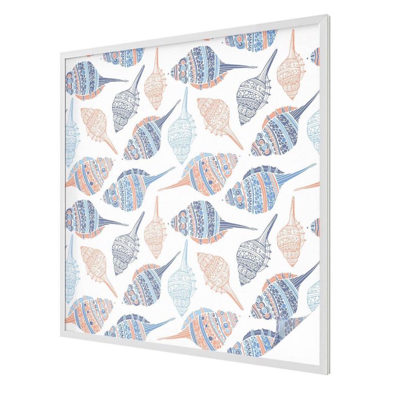Folia Chroniąca Prywatność Mrożona Wallfluent 100x100 cm Witrażowa Naklejka Na Szybę Muszle morskie w stylu boho 1 rol.