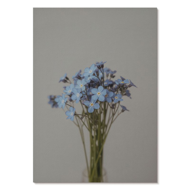 Plakat na Płótnie Tulup 42x59,4 cm (A2) Niebieskie kwiaty Do sypialni, salonu, biura 1 szt.