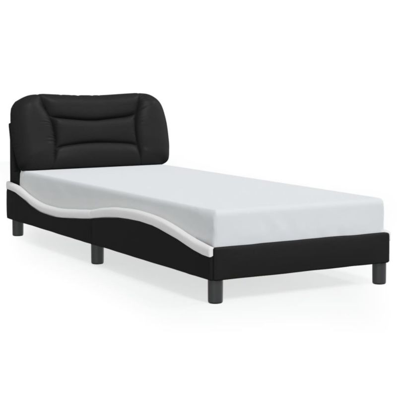Łóżko tapicerowane WaszeMeble 90x200 cm czarne WM-3207979 1 szt.