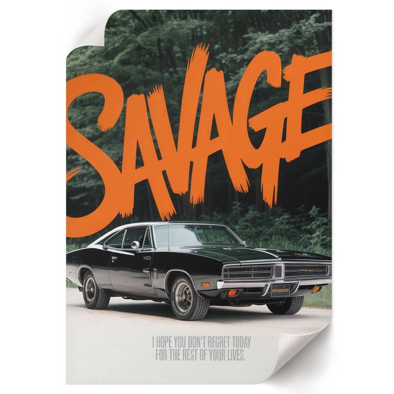 Plakat Do Salonu ArtPrintCave 59,5x84 cm Samochód Savage Lucas "Luca" Meyer 1 szt.
