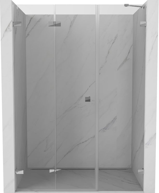 Drzwi prysznicowe składane Mexen Lunar-F chrom transparent 140x200 cm 1 szt.