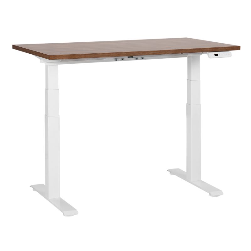 Biurko regulowane elektrycznie Destines Brązowy/ biały 120 cm 72 cm 1 szt.