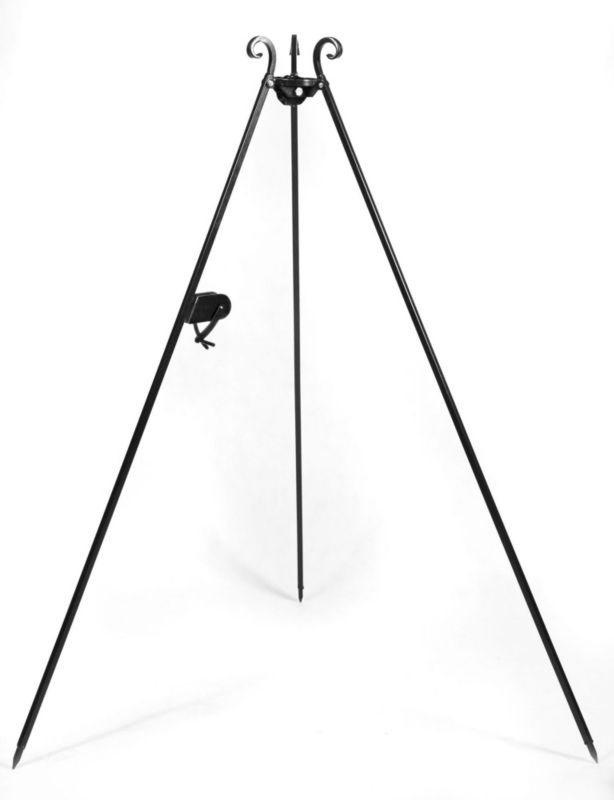 Grill TYLETEGOTU na trójnogu TRIVO 180 cm czarny 1 szt