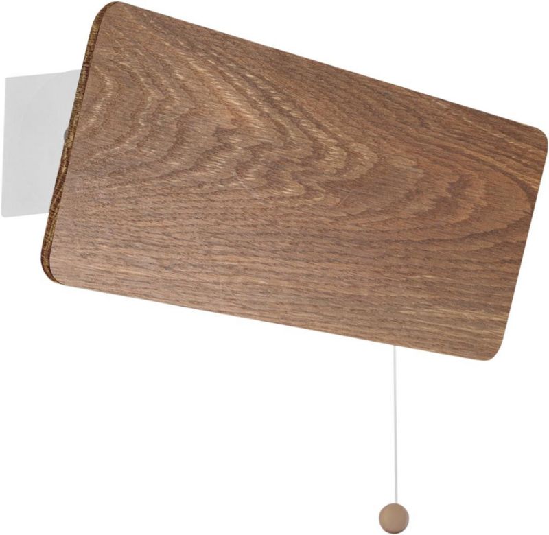 Kinkiet ścienny Nowodvorski Lighting Oslo ciemne drewno-biały 1 x E14 x 40W IP20 wym: 12 x 31 x 10 cm - 1 szt.