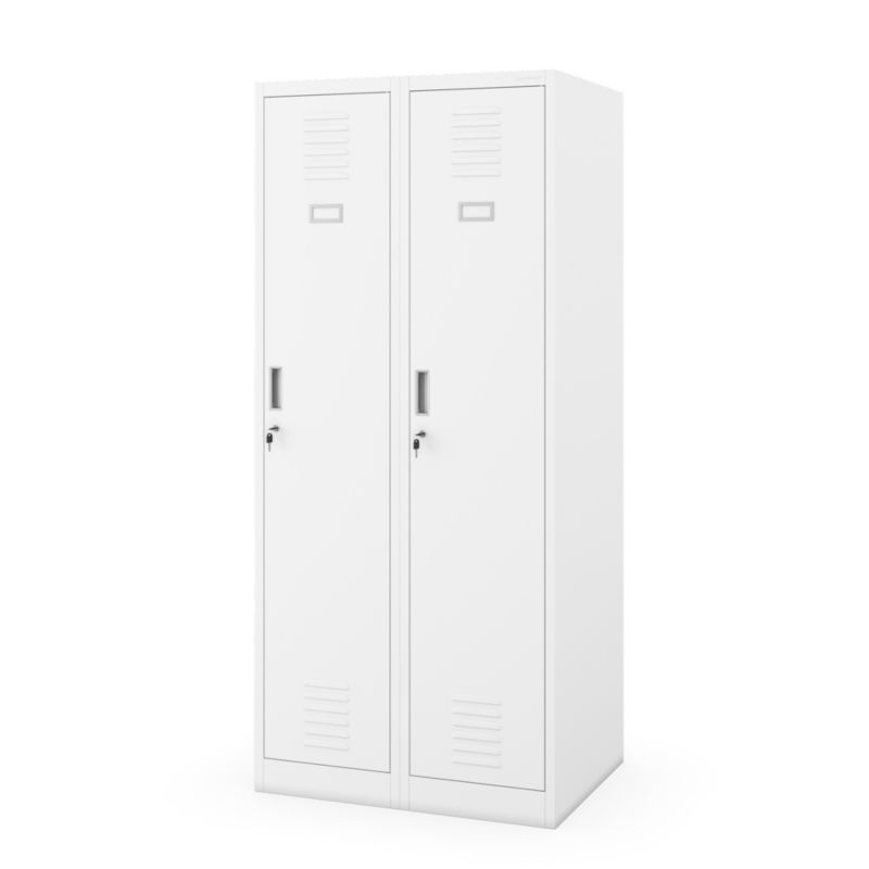 Szafka pracownicza metalowa KACPER D600 800 x 1800 x 600 mm biała 1szt