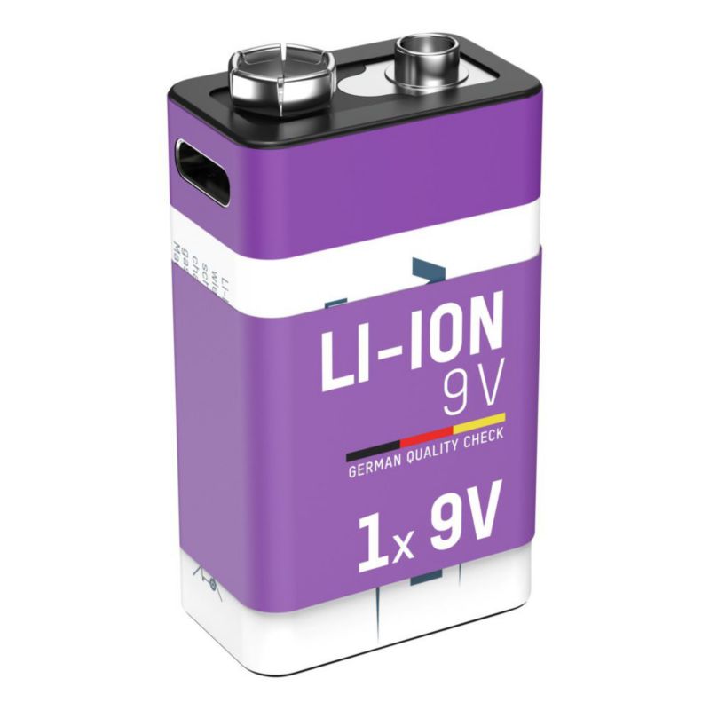 Akumulator Li-Ion ANSMANN E-Block 400mAh 9V USB-C - 1 szt.