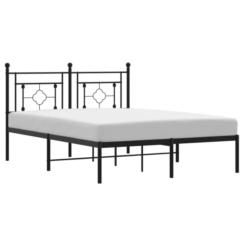 Łóżko metalowe WaszeMeble 140x200 cm czarny WM-374340 1 szt.