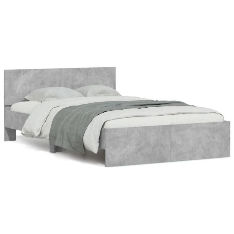Łóżko drewniane WaszeMeble 135x190 cm szarość WM-3207507 1 szt.