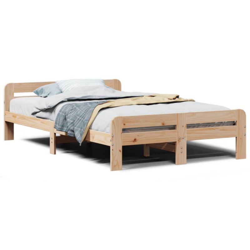 Łóżko drewniane WaszeMeble 120x190 cm brązowe WM-855490 1 szt.