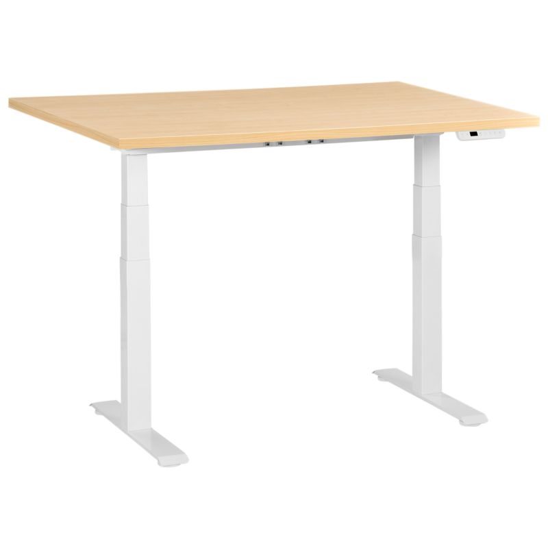 Biurko regulowane elektrycznie Destines Jasny brąz/ biały 120 cm 72 cm 1 szt.