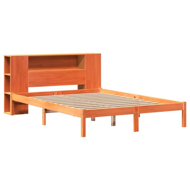 Łóżko drewniane WaszeMeble 140x200 cm brązowe WM-3321554 1 szt.