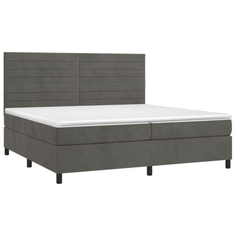 Łóżko kontynentalne WaszeMeble 200x200 cm szary WM-3136204 1 szt.