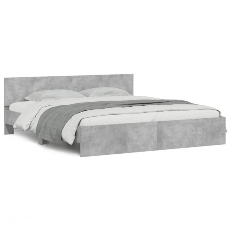 Łóżko drewniane WaszeMeble 160x200 cm szarość WM-3207472 1 szt.