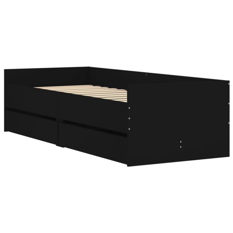 Łóżko drewniane WaszeMeble 90x190 cm czarna WM-3207351 1 szt.