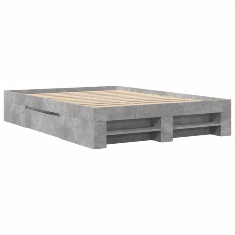 Łóżko drewniane WaszeMeble 120x200 cm szarość WM-3295481 1 szt.
