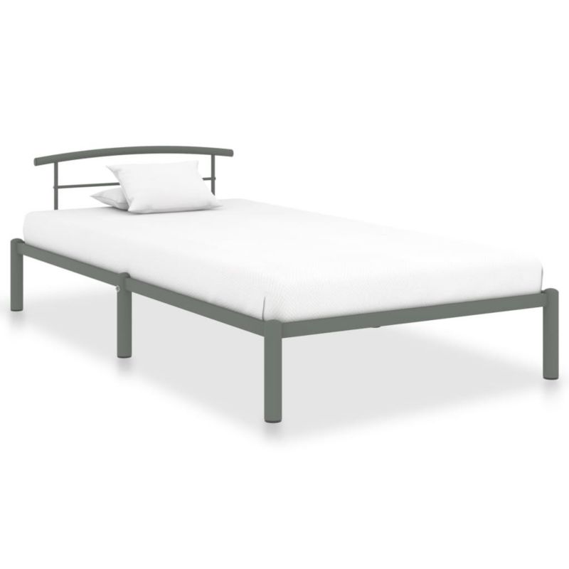 Łóżko metalowe WaszeMeble 90x200 cm szara WM-284662 1 szt.