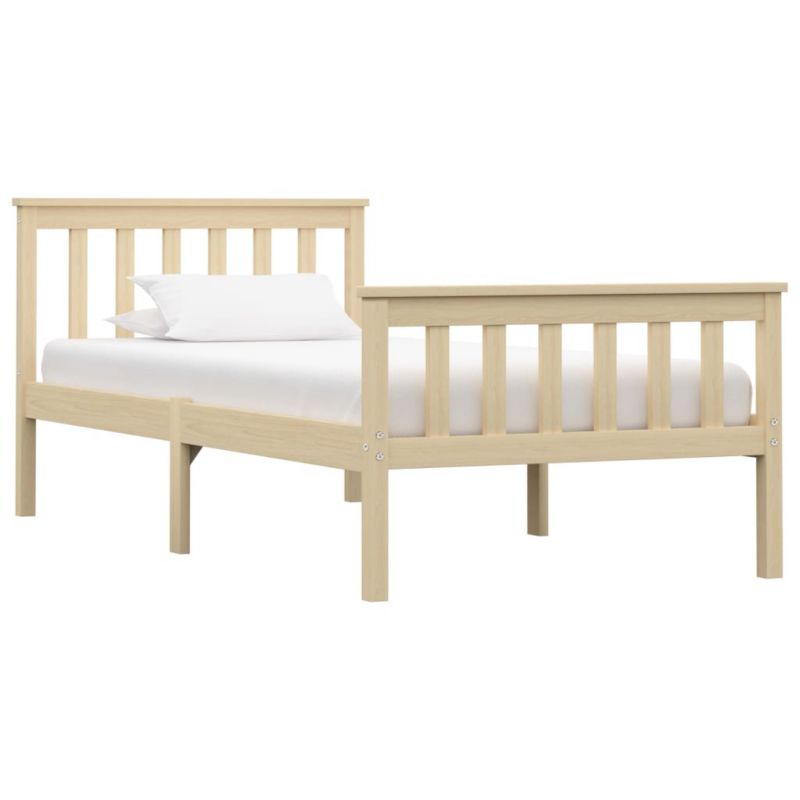 Łóżko drewniane WaszeMeble 100x200 cm brązowe WM-283221 1 szt.