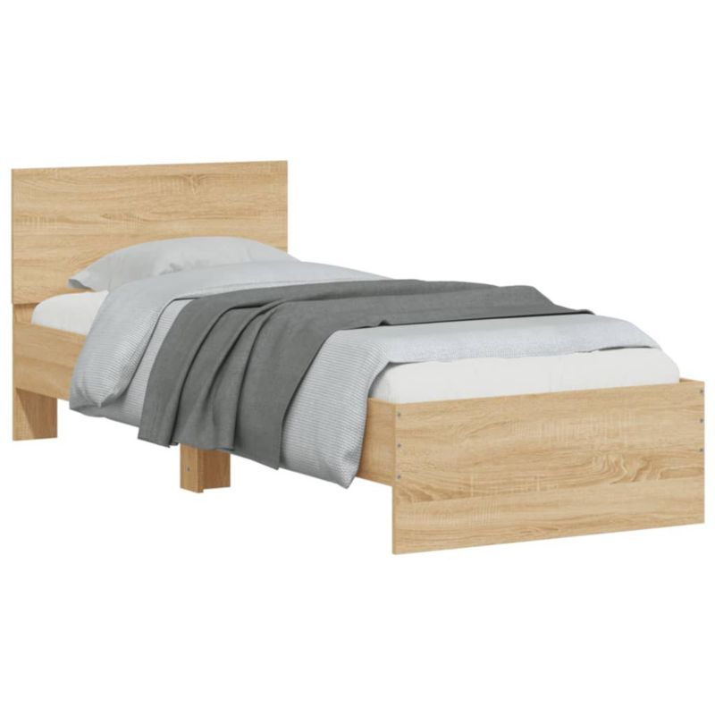 Łóżko drewniane WaszeMeble 90x190 cm brązowe WM-838654 1 szt.