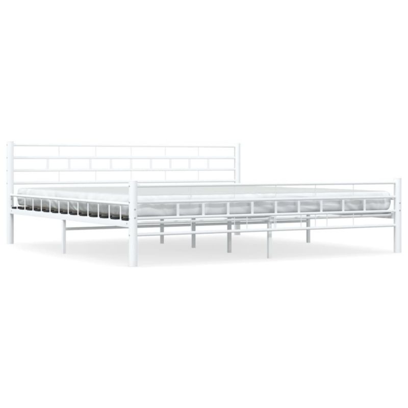 Łóżko metalowe WaszeMeble 200x200 cm biała WM-285301 1 szt.