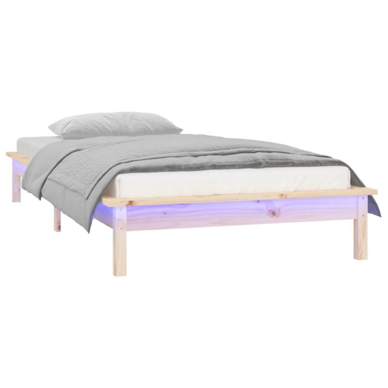 Łóżko drewniane WaszeMeble 90x200 cm brązowe WM-820591 1 szt.