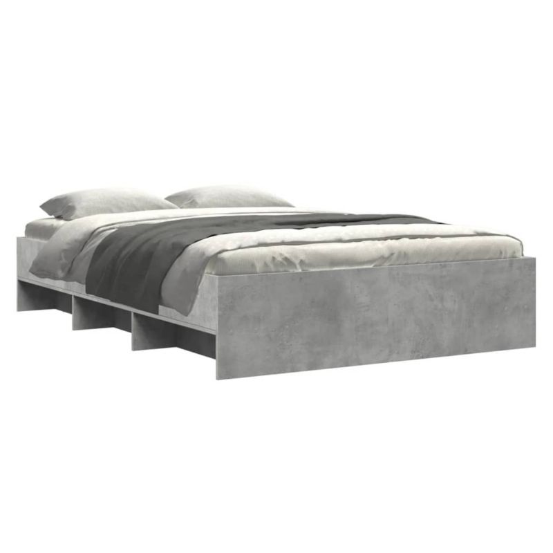 Łóżko drewniane WaszeMeble 135x190 cm szarość WM-3295691 1 szt.