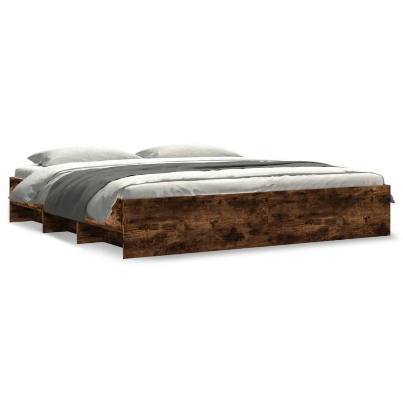 Łóżko drewniane WaszeMeble 180x200 cm brązowe WM-3295636 1 szt.
