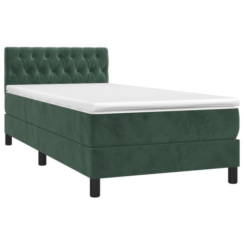 Łóżko kontynentalne WaszeMeble 90x200 cm zielony WM-3134564 1 szt.